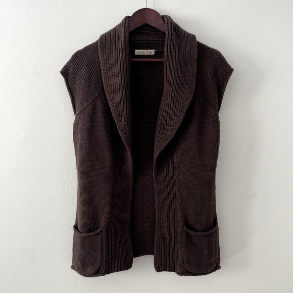 Vintage Old Navy Y2K Lambswool Blend Open Front Sleeveless Cardigan Size M - Picture 1 of 15